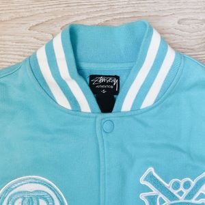 baby blue varsity jacket